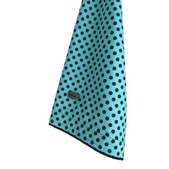 G Mac By Kartel Men's Shirt Size Medium M Blue Short Sleeve Golf Polo Polkadot - Picture 2 of 7